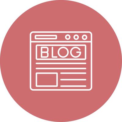 Blog Icon Design Symbol