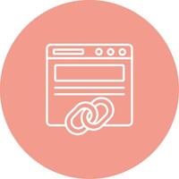 Backlinks Icon Design Symbol vector