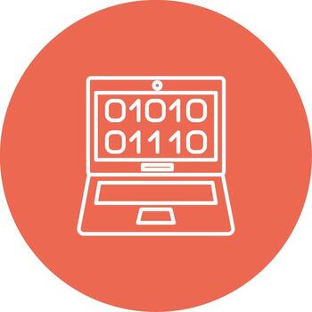 binario código icono diseño símbolo vector
