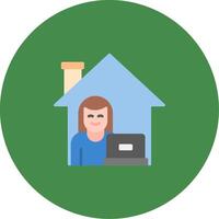 Work From Home Icon Design Symbol vector