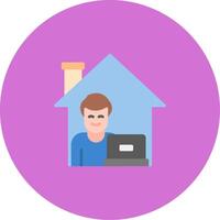 Work From Home Icon Design Symbol vector
