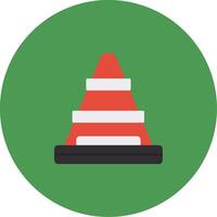 Traffic Cone Icon Design Symbol vector