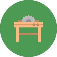 Table Saw Icon Design Symbol vector