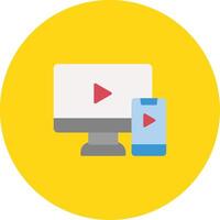 Screen Mirroring Icon Design Symbol vector