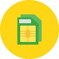 Sim Card Icon Design Symbol vector