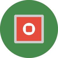 Stop Button Icon Design Symbol vector