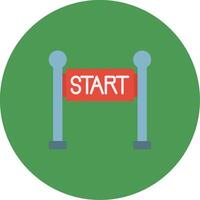 Start Line Icon Design Symbol vector