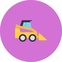 Skid Steer Loader Icon Design Symbol vector