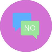 Say No Icon Design Symbol vector