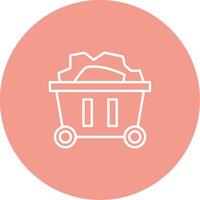 Mining Cart Icon Design Symbol vector