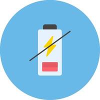 No Battery Icon Design Symbol vector