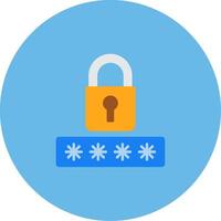 Locked Icon Design Symbol vector