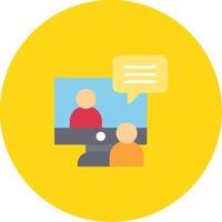 Online Interview Icon Design Symbol vector