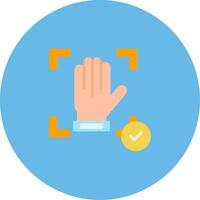 Hand Recognition Icon Design Symbol vector