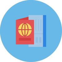 Passport Icon Design Symbol vector