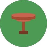 Round Table Icon Design Symbol vector