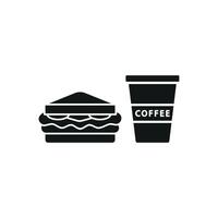 Drink and sandwich set icon with energetic elements, perfect for social media campaigns or promotional events. vector