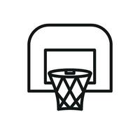 Basketball hoop set icon with bold visuals, designed for a vibrant and engaging look vector