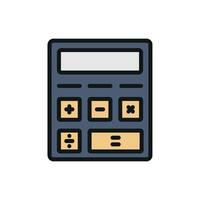 Calculator icon embodies a sleek and professional style, ideal for representing business analytics, spreadsheets, or engineering calculations vector