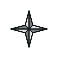 Compass icon embodies a modern and streamlined aesthetic, perfect for illustrating navigation interfaces, digital maps, or geographic exploration vector