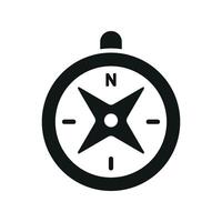 Compass icon highlights a dynamic and reliable style, perfect for illustrating accurate directions, travel apps, or expedition tools vector