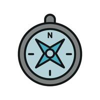 Compass icon features a clean and clear design, ideal for illustrating travel guides, tour planning, or navigating unknown territories vector