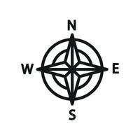 Compass icon features a classic and reliable design, perfect for representing navigation, adventure, or exploration vector