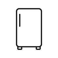 Refrigerator icon offers a compact and versatile design, perfect for illustrating urban living, small spaces, or portable cooling solutions vector