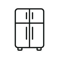 Refrigerator icon delivers a polished and user-friendly look, ideal for representing smart appliances, modern homes, or convenience vector