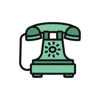 Telephone icon offers a vibrant and approachable aesthetic, perfect for enhancing content about communication tools, networking, or collaboration vector