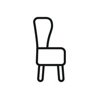 Wing chair icon features a cozy and inviting look, perfect for representing comfort, home decor, or warm living spaces vector