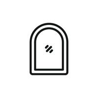 Windows icon showcases a clean and modern design, perfect for representing home architecture, software interfaces, or transparency concepts vector