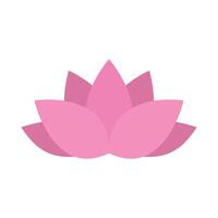 Lotus icon features a symbolic and elegant design, ideal for visualizing spiritual connections, purity, or floral art vector