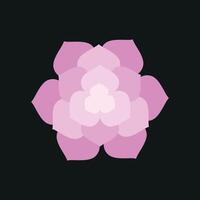 Peony Icon features a bold yet soft design, ideal for representing love, beauty, and elegance in high-end floral and fashion branding vector