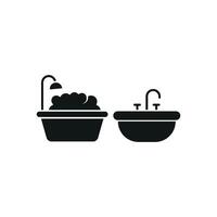 Sink and Bathtub Set Icon is a clean and contemporary design perfect for digital platforms, home improvement apps, and interior design tool vector