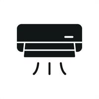 Air Conditioner Icon offers a simple and functional graphic, perfect for temperature control in homes, offices, and mobile applications vector
