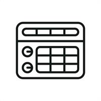 Air Conditioner Icon is a clean and modern graphic, perfect for promoting air conditioning sales, services, and energy-saving products vector