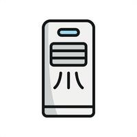 Air Conditioner Icon features a professional and minimalist design, perfect for air conditioning services, product listings, and maintenance apps vector