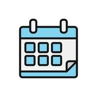 Calendar Icon is a versatile and practical design, perfect for personal and work-related planning, project tracking, and event apps vector