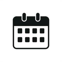Calendar Icon is a clean and simple design perfect for scheduling apps, event management, and digital planners vector