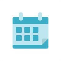 Calendar Icon features a clean and organized look, perfect for personal and work-related tasks, to-do lists, and event reminders vector