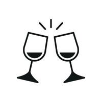 Wine Drink Icon is a sleek and modern design perfect for wine bars, restaurants, and digital platforms vector