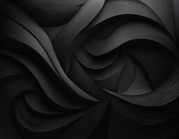 Abstract background design with black paper cutting technique that forms dynamic patterns photo