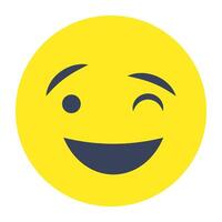 Perfect design icon of winking face vector