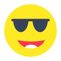 Trendy design icon of cool emoji vector