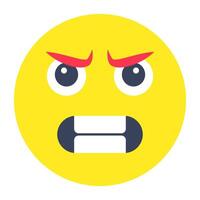 Perfect design icon of grimacing face vector