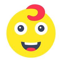 A beautiful design icon of baby emoji vector