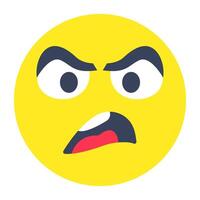 Perfect design icon of angry face vector
