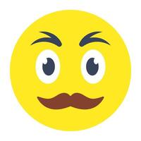 A unique design icon of father emoji vector