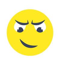 Editable design icon of attitude face vector
